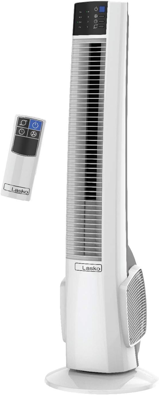 Ventilador torre oscilante 38pulg 4 vel silencioso blanco T38400