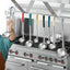 Cucharón acero inox 13pulg mango PVC apto lavavajillas