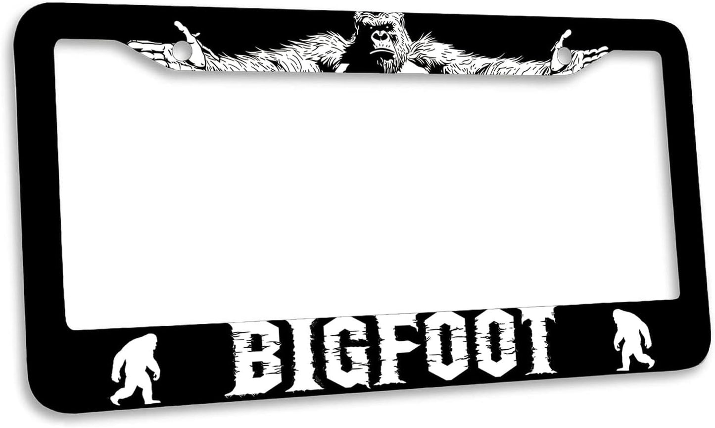 Marco matrícula Sasquatch 2unid acero inox color negro
