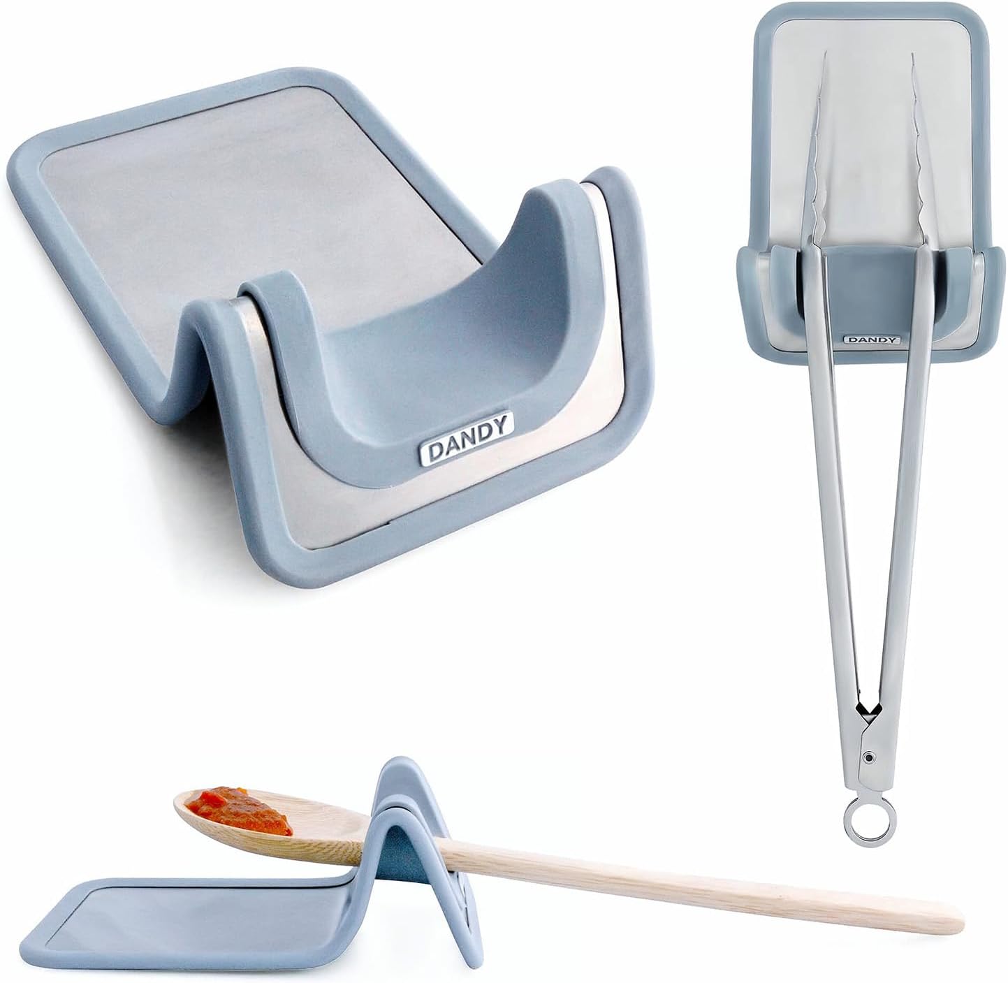 Soporte cuchara silicona antiadherente para estufa