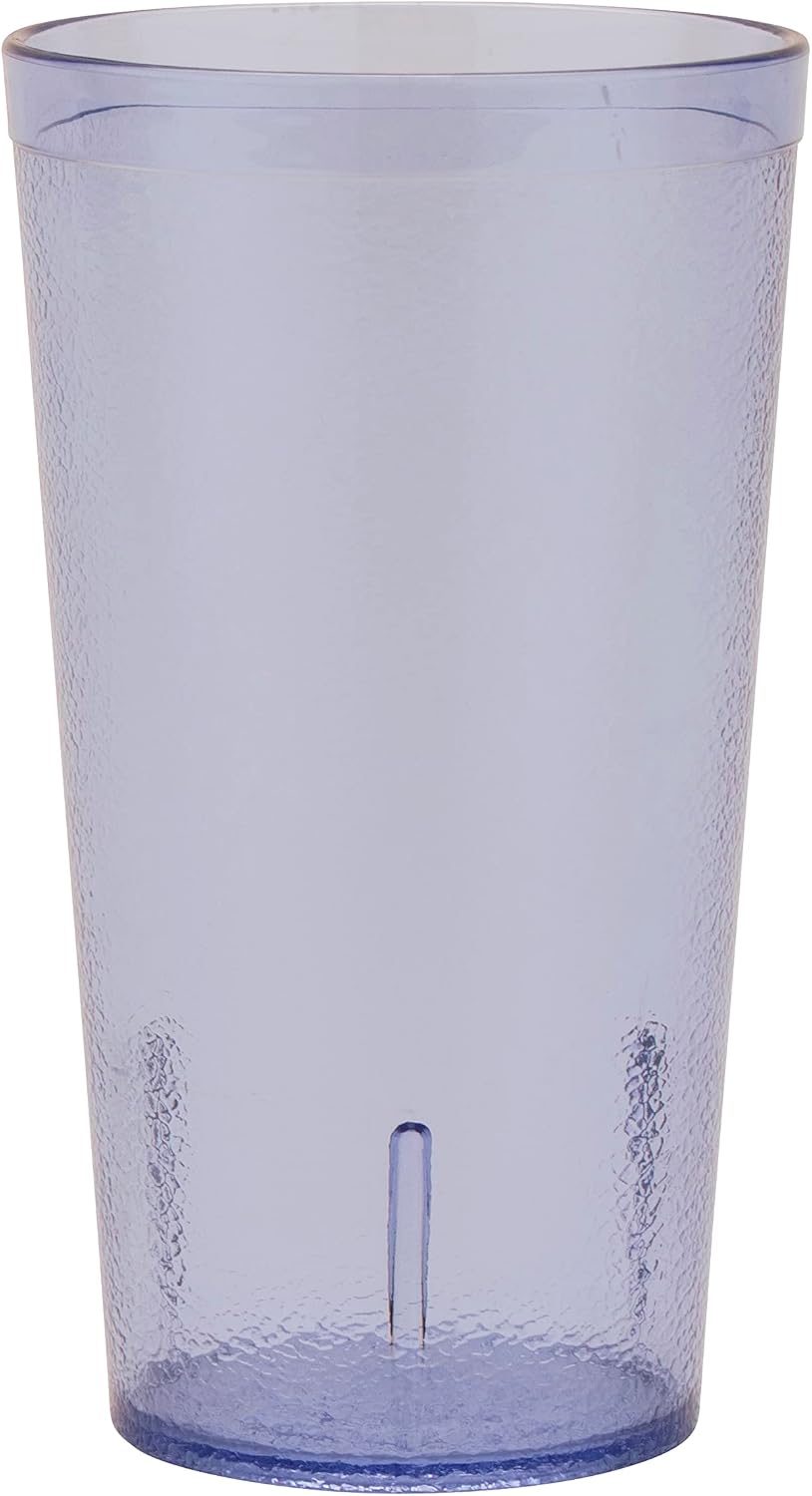 Vasos plástico resistente 16oz color azul set 4