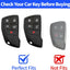Funda llavero Chevy GMC TPU cuero 5 botones D rojo