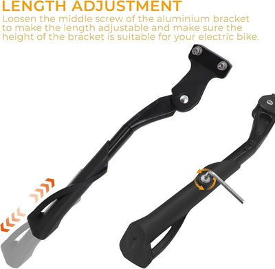 Soporte lateral ajustable para bicicleta eléctrica Super 73