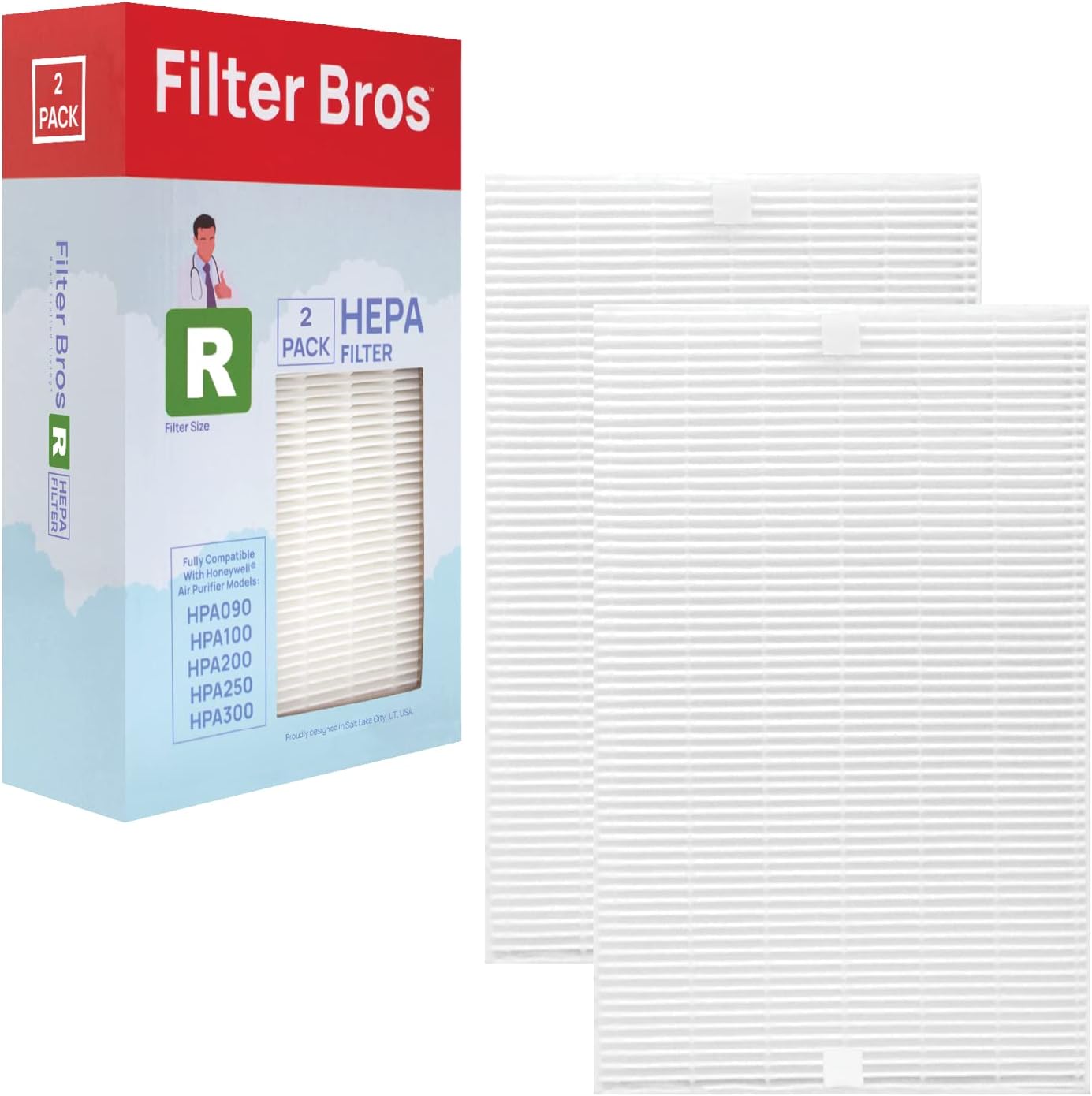 Filtro HEPA R 2 Pzas comp Honeywell HPA200