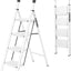 Escalera 4 escalones antiderrap plegable 330 lb