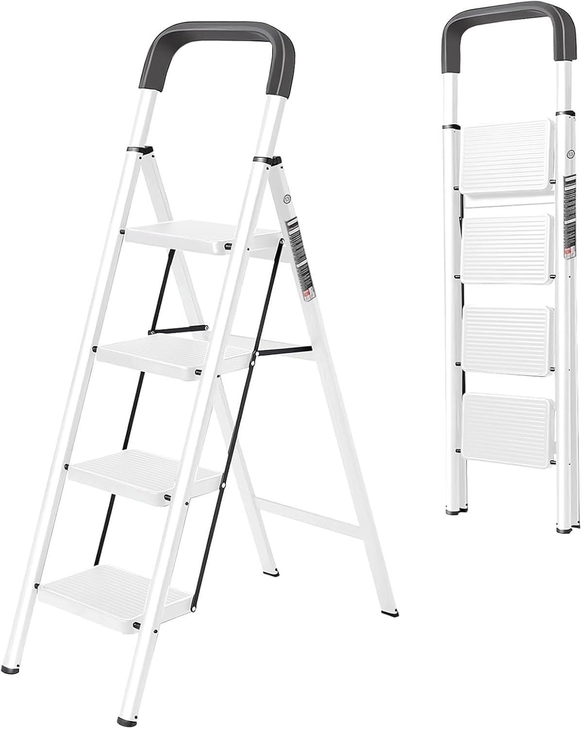 Escalera 4 escalones antiderrap plegable 330 lb