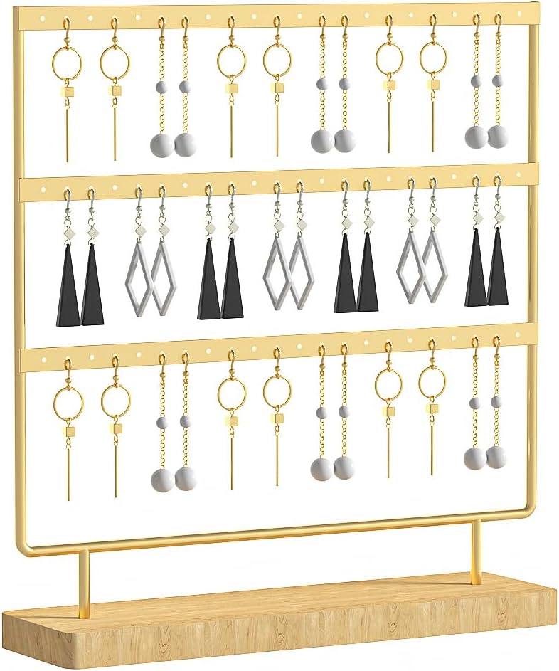 Soporte aretes perforados y de aro colgador
