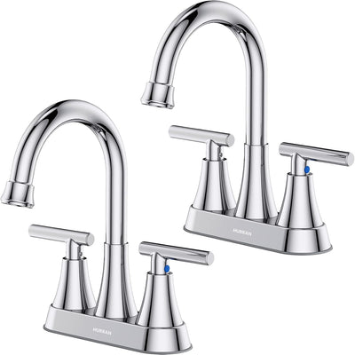 Grifo baño 3 agujeros 4pulg cromado desagüe acero inox