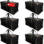 6 Pzas Bolsas Mudanza Resistentes con Cremallera y Asas