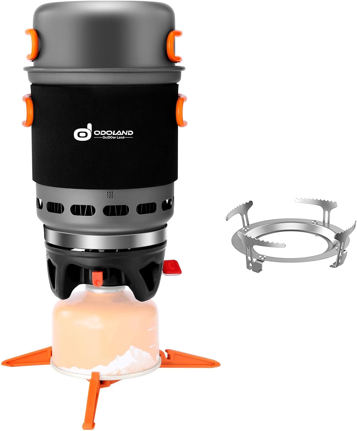 olla intercambio calor para acampar 7en1 kit cocina