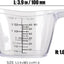 3 Pzas Taza Medidora Acrílica 2oz Transparente
