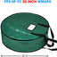 Bolsa almacenamiento corona Navidad 30x8" verde resistente