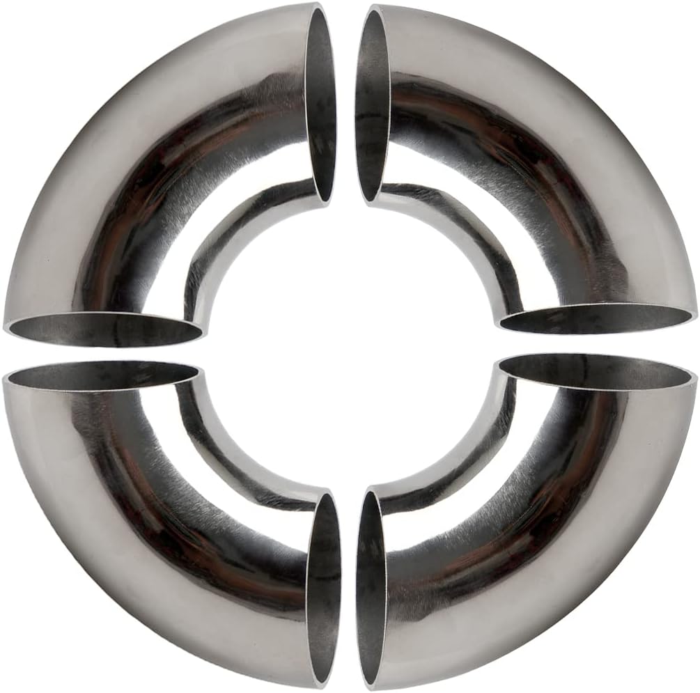 Codo 90° acero inox 1.5" para escape modificado