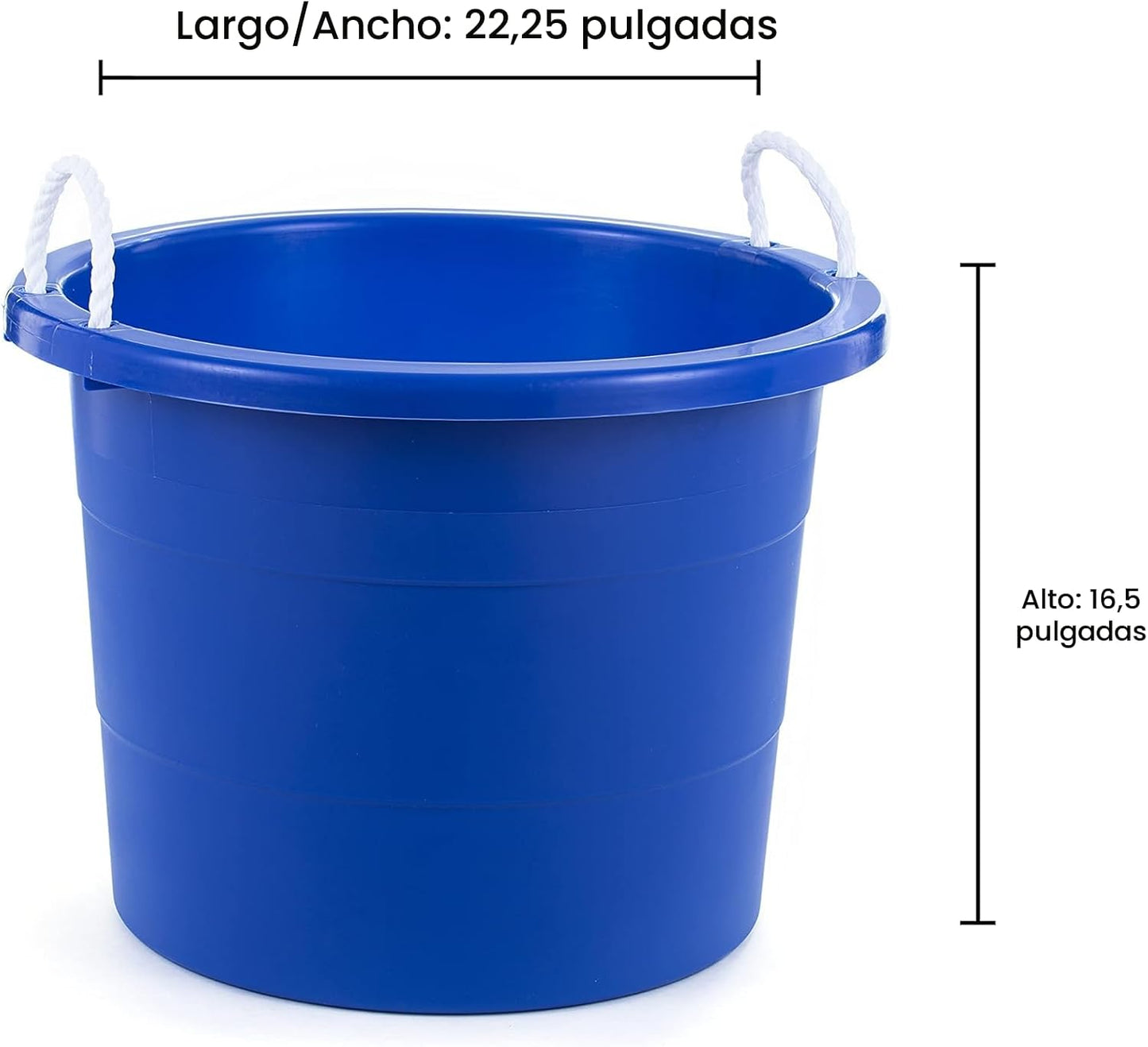Cuba almacenamiento 19gal azul 2 Uds