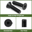 100 Pzas Tornillos M5x16mm Acero Carbono Grado 10.9