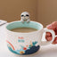 Tazas café 10oz 3D animales cerámica hechas a mano para niños