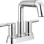 Grifo baño cromado 4pulg 3agujeros con pulverizador