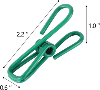 30 Clips Metal 2.2" para Ropa de Colores
