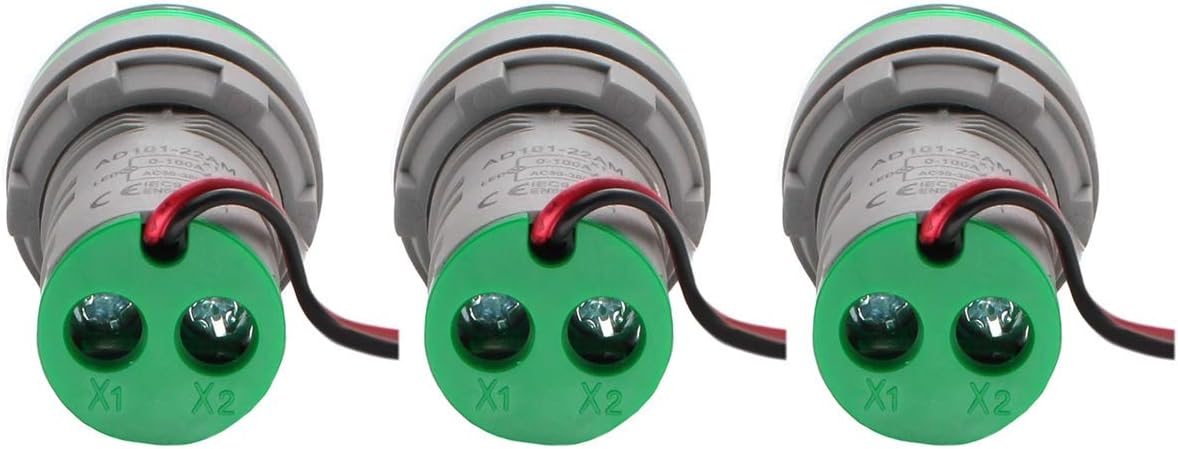 Amperímetro LED digital 0-100A 220V modelo AD101-22AM