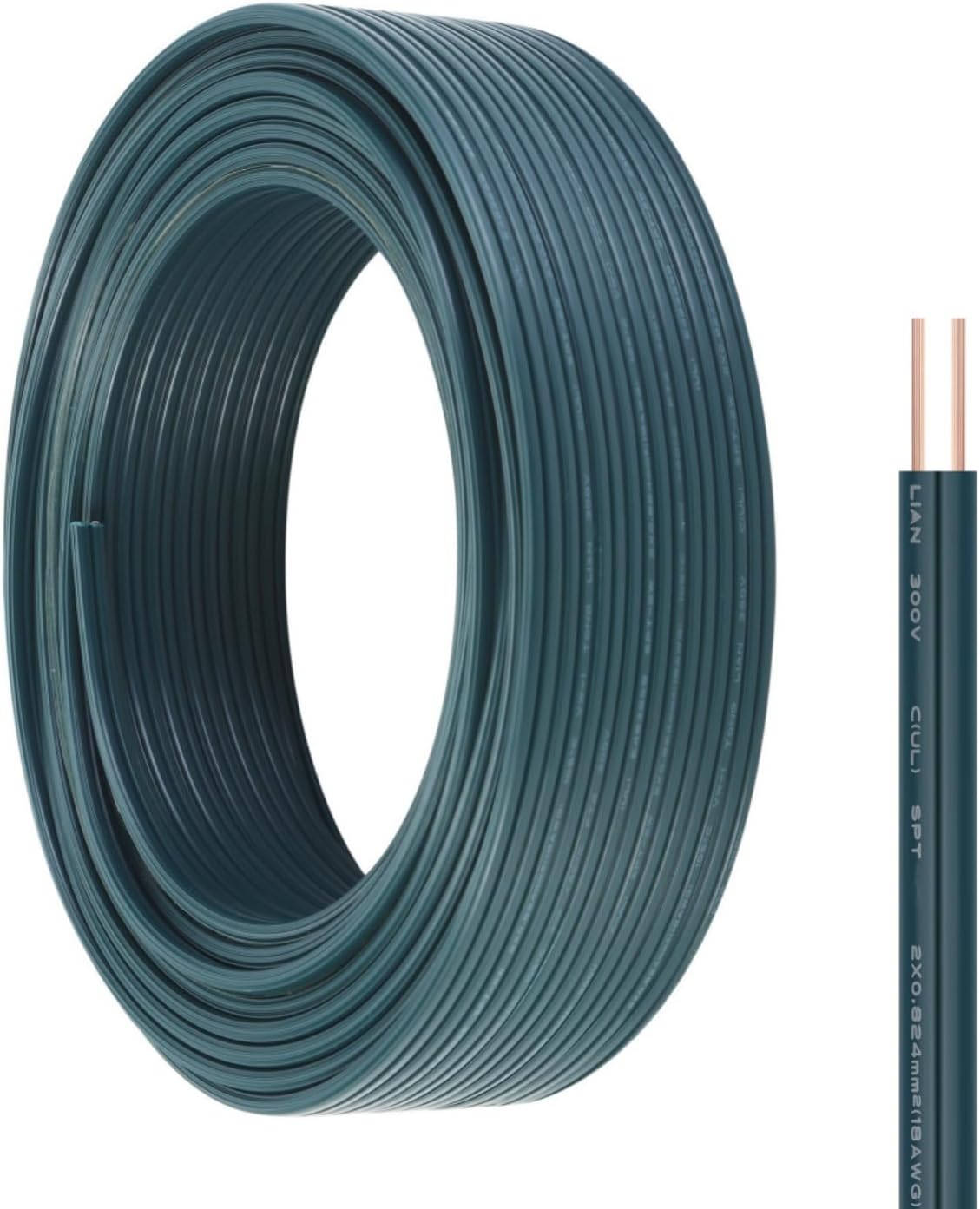 Cable eléctrico SPT-2 18/2 50pies cobre estañado lámparas LED