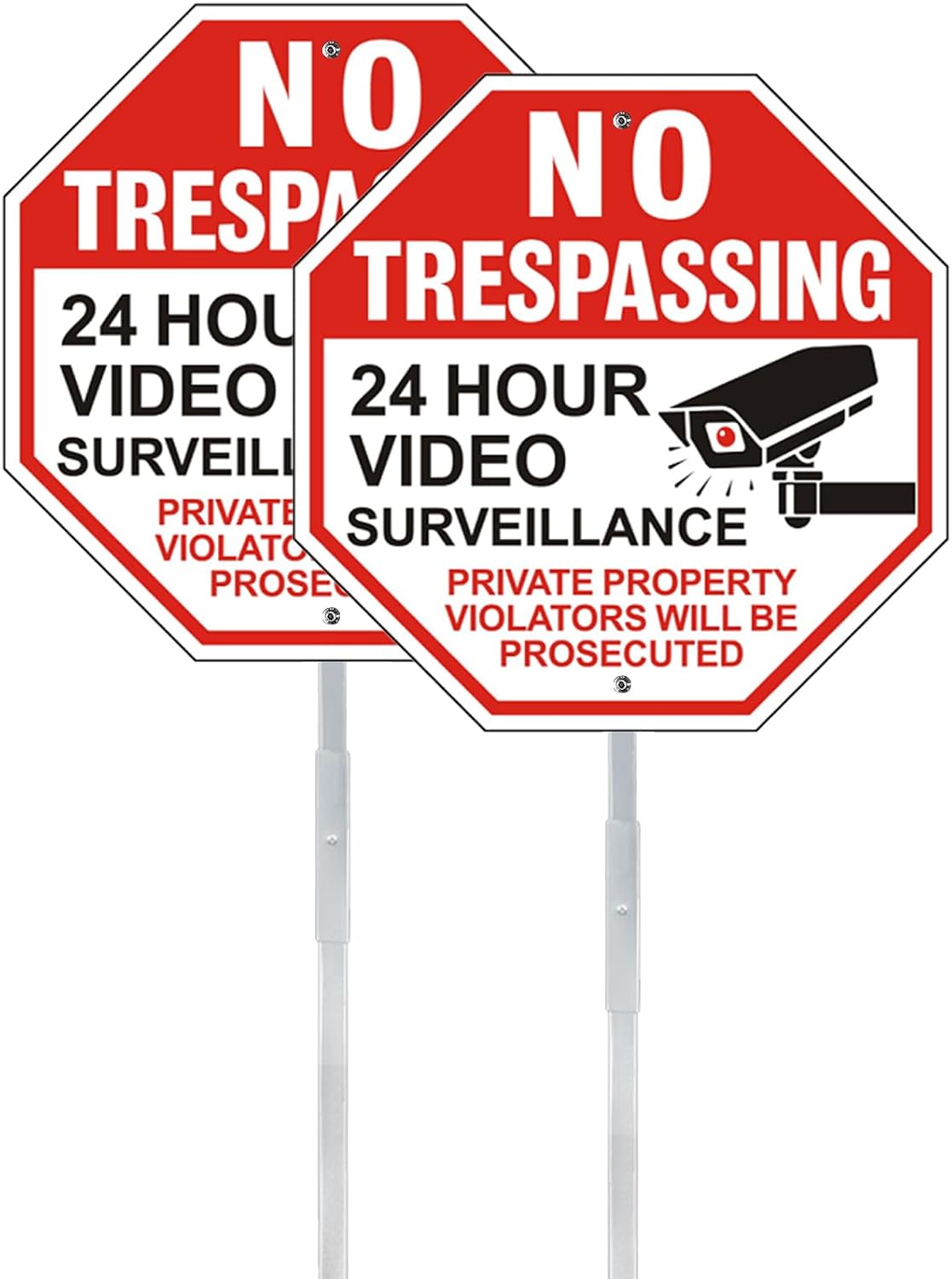 Señal No Trespassing aluminio 10x10" UV resistente