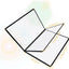 3 Cubiertas Menú 8.5x11pulg Soporte Transparente A4 Bar Cafetería