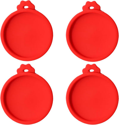 4 Tapas Silicona Impermeables para Latas Mascotas 3oz