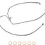 Líneas freno delantero Harley FLH 1996-2013 acero inox