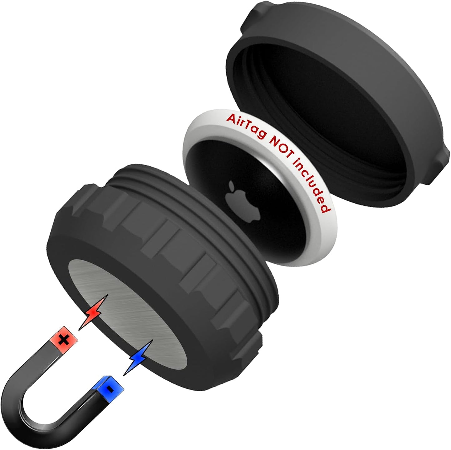 Funda magnética neodimio para AirTag resistente agua coche