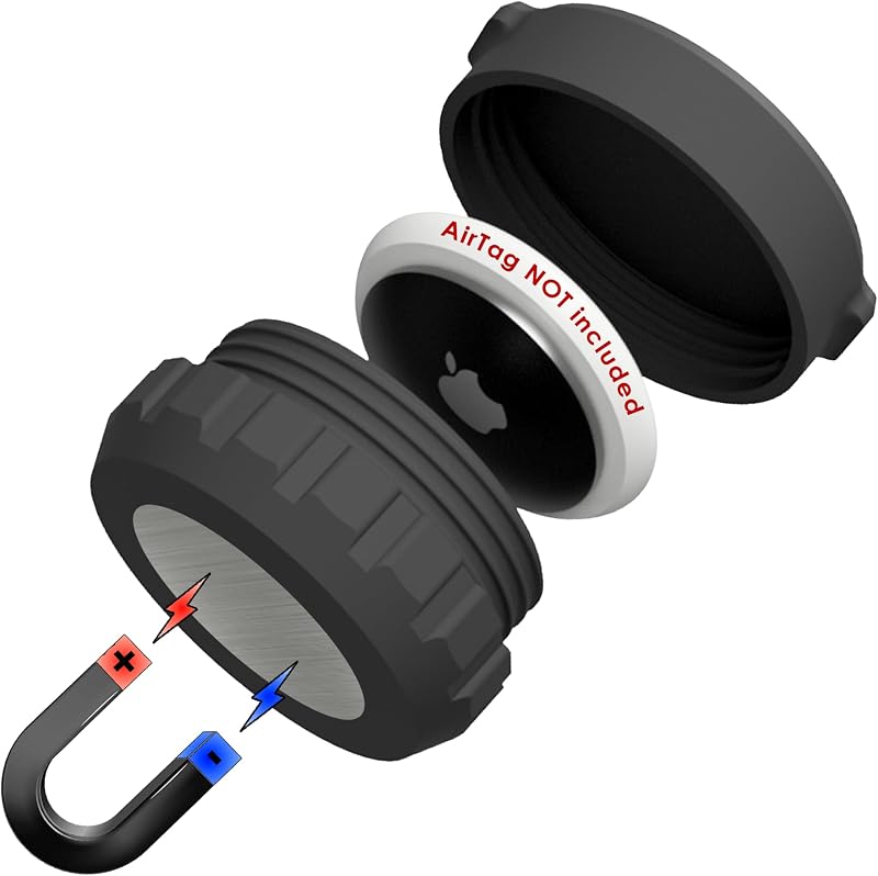 Funda magnética neodimio para AirTag resistente agua coche