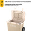 Enfriador con ruedas 22qt asa caja hielo portátil