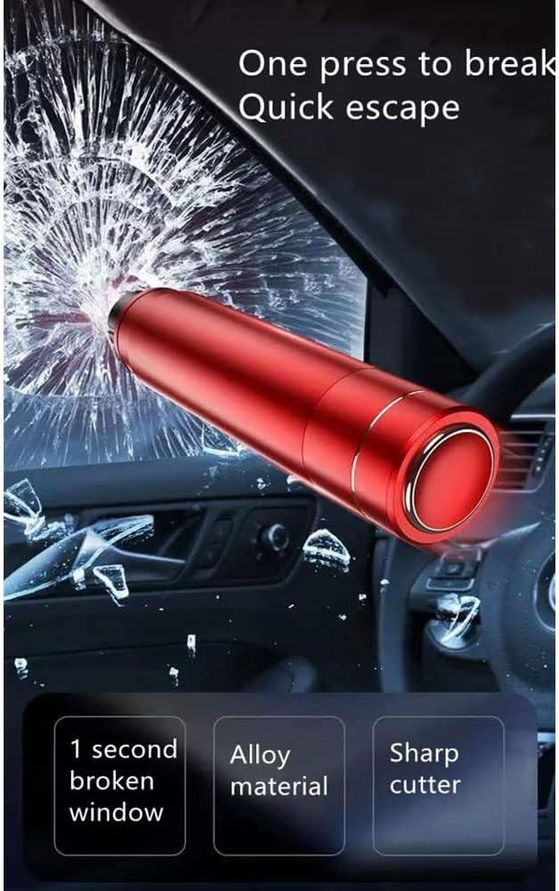 Set 4 martillos rompecristales cinturón seguridad auto