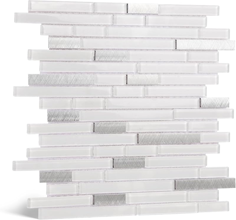 Azulejo vidrio salpicaduras 5 hojas metro cocina pared baño