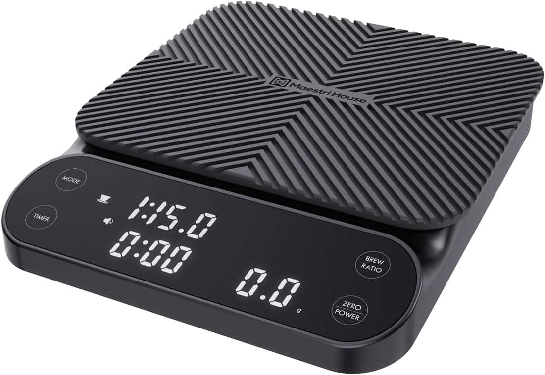 Báscula café S3 digital 3kg 0.1g con temporizador y 3 modos barista