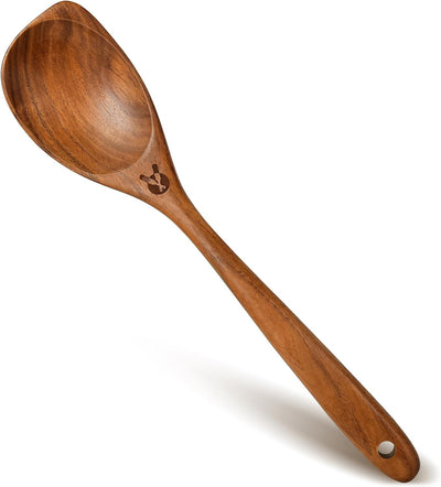 Cucharas y espátulas de madera teca natural buen agarre