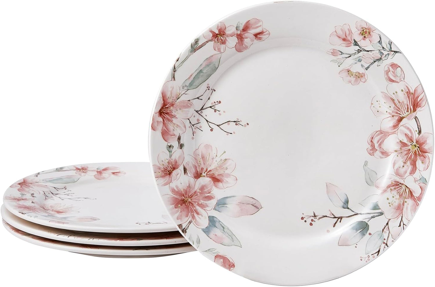 Set 4 Platos Cerámica 11pulg para Pasta Bistec Elegantes