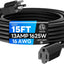 Cable extensión 15ft 16/3 resistente agua 3 puntas