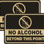 2 Letreros Advertencia Aluminio 10x7" Resistente UV