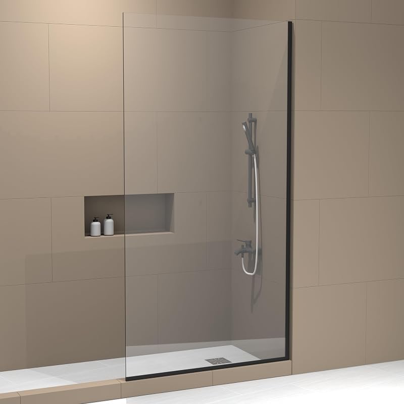 Pantalla ducha fija 24x76" vidrio templado sin marco