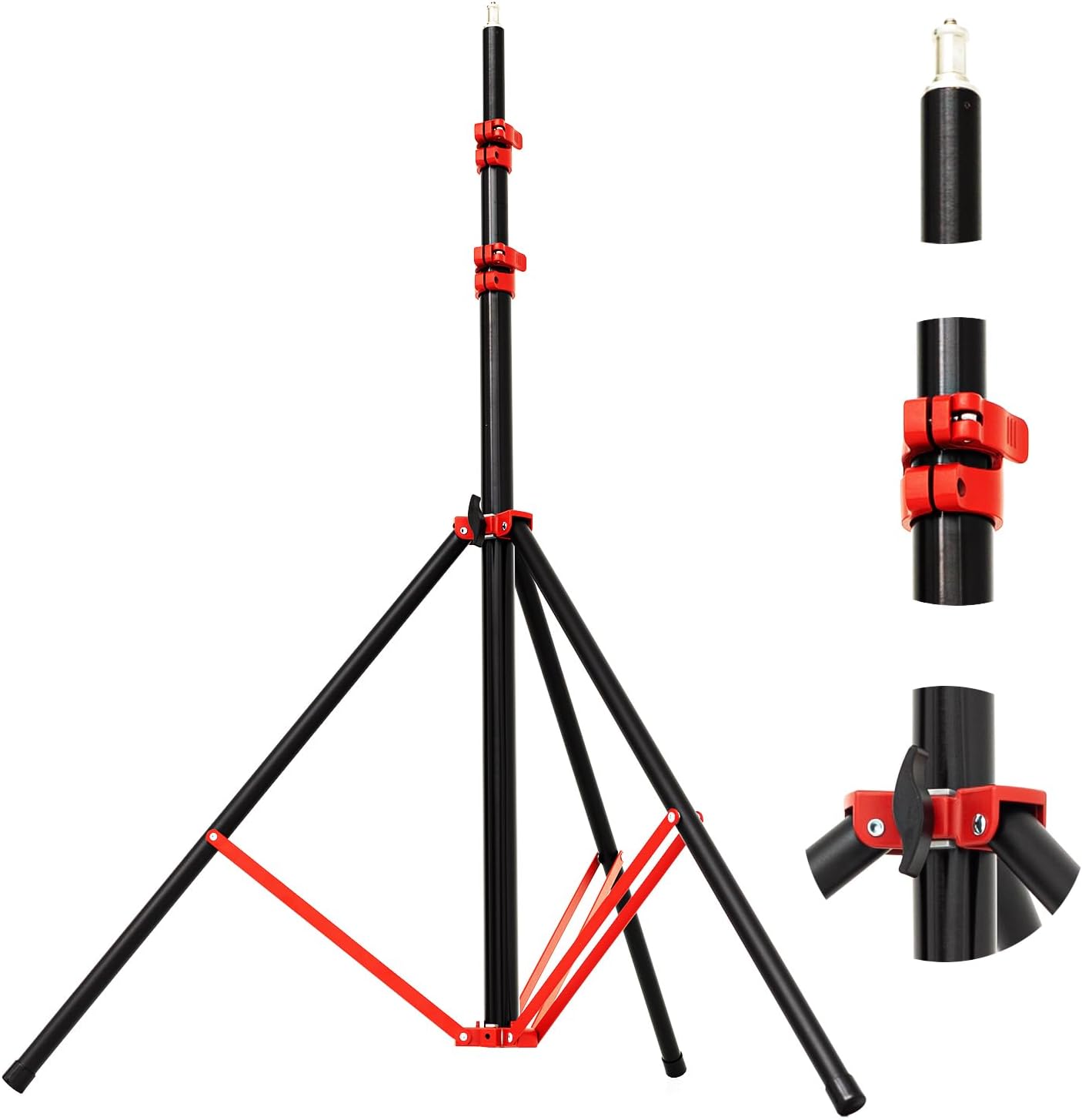 Soporte luz aluminio 110pulg para softbox estudio
