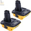 2 Pzas Adaptador DCA1820 De-walt 18V a 20V Baterías Litio