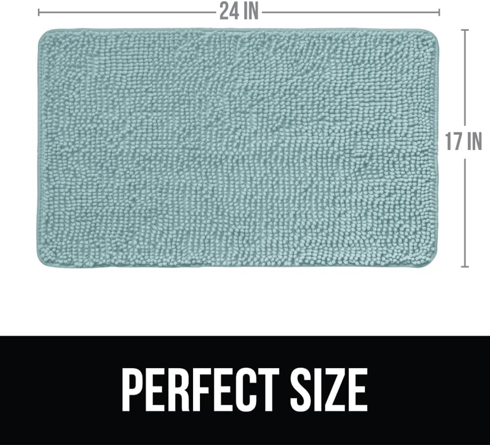 Alfombrilla baño chenilla suave absorbente rápido