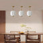 Candelabro cristal lámpara techo 9.8pulg cocina pasillo dormitorio comedor blanco dorado