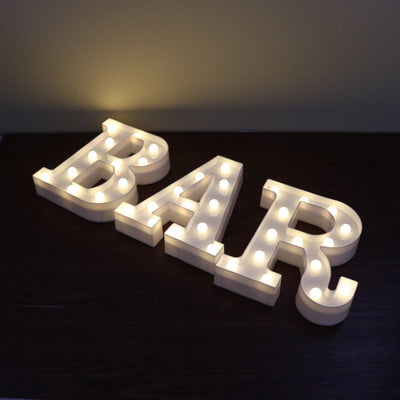 Letras LED para decoración bodas cumpleaños fiestas