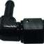 Adaptador manguera 3/8 rosca hembra anodizado negro