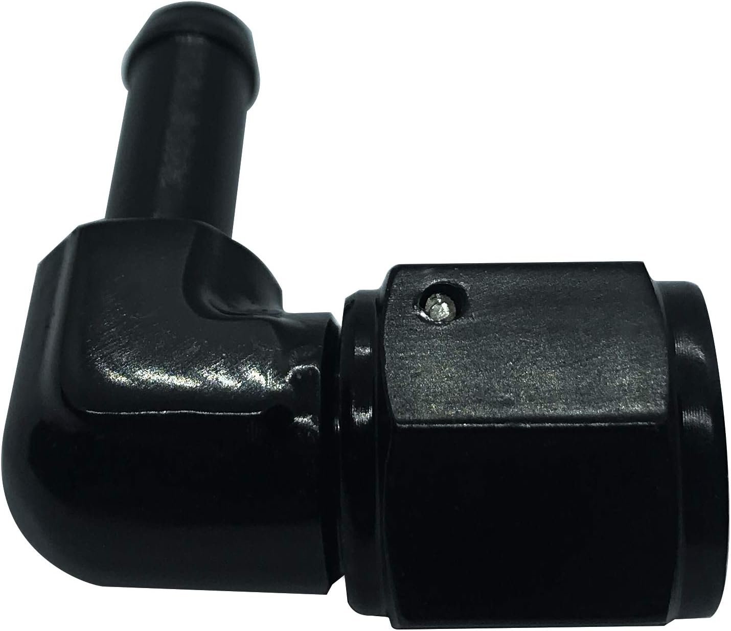 Adaptador manguera 3/8 rosca hembra anodizado negro