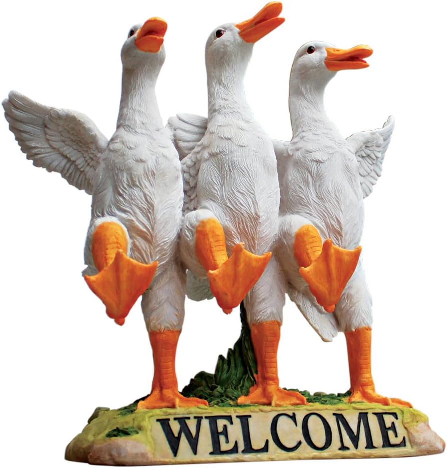 Cartel bienvenida patos bailarines