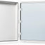 Caja conexiones acero inox bisagras plástico ABS gris