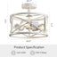 Candelabro 3 luces vintage industrial vestíbulo dormitorio