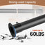 Barra colgante armario extensible 17-87" acero negro